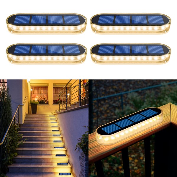 Yilaie Solar Light, Garden Light, Outdoor Solar Ground Light, Recessed Type, 30 LED, Ultra High Brightness, Security Light, IP68 Waterproof, Automatic On/Off, Solar Panel Charging, Ideal for