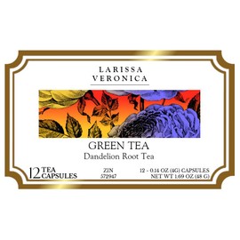 Green Tea Dandelion Root Tea (Single Serve K-Cup Pods) (12 pods, ZIN: 572947) - 2 Pack
