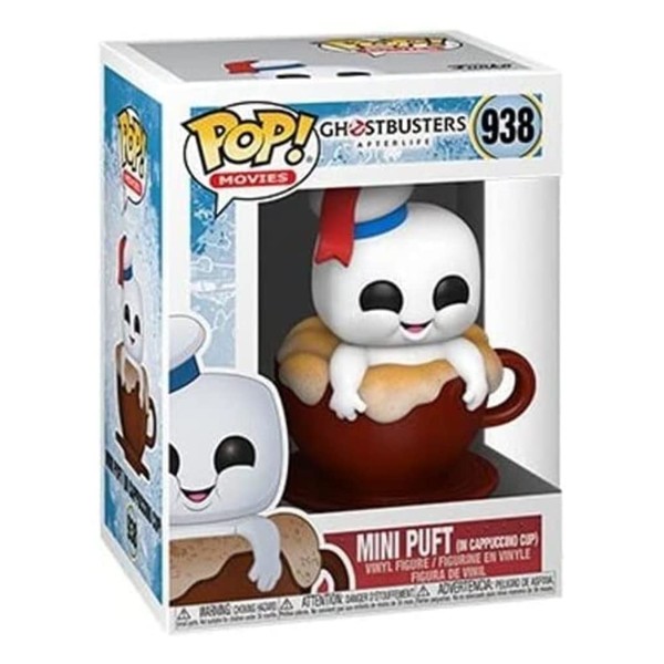 Funko POP Pop! Movies: Ghostbusters Afterlife - Mini Puft in Cappuccino Cup Rust City- POP 14 Multicolor