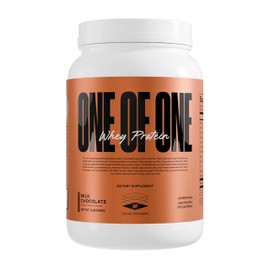 ONE OF ONE ONE OF ONE Whey Protein Powder C 25g Whey Protein Concentrate with Digestive Enzymes, Gluten Free, Low Carb, Post-Workout Recovery C Milk Chocolate Flavor, 2lb