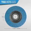 ERNITES Flap Discs 115mm, 12 Pack Mixed Grit 40/60/80/120 Zirconia