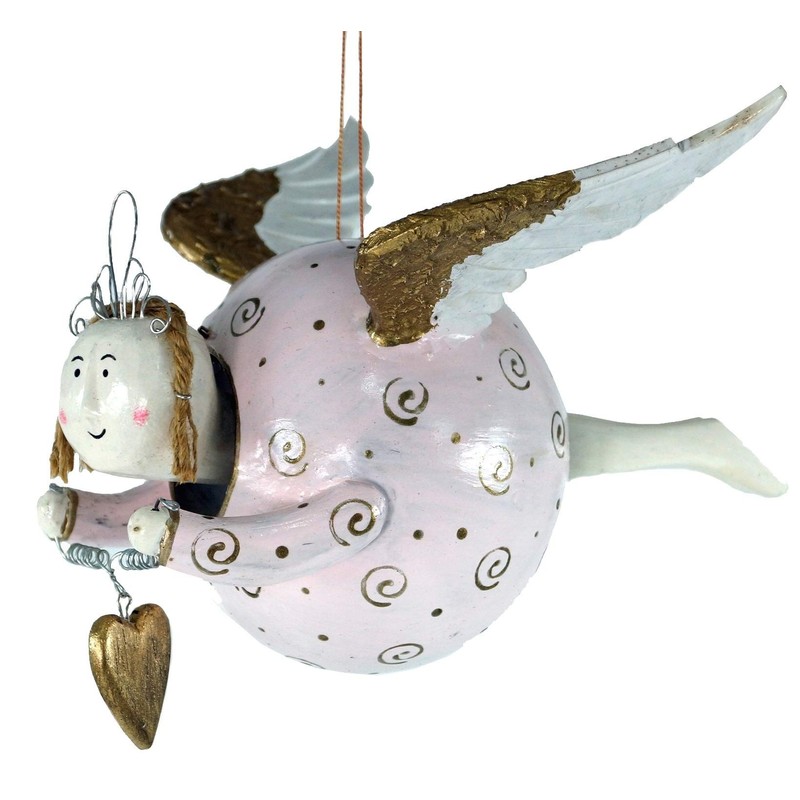 GURU SHOP Thick Floating Angel, Guardian Angel, White, Colour: White,