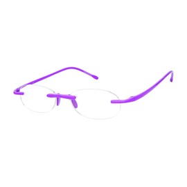 Scojo New York Gels Original Reading Glasses, Handmade Scratch Resistant Readers for Women and Men, Iris - 2.00x