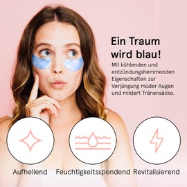 grace & stella - Eye Pads Against Dark Circles, Eye Pads Reduce Dark Circles, Eye Pads Against Bags and Wrinkles, Cooling and Refreshing Eye Pads Masks, Gel Eye Pads [48 Pairs, Pink]