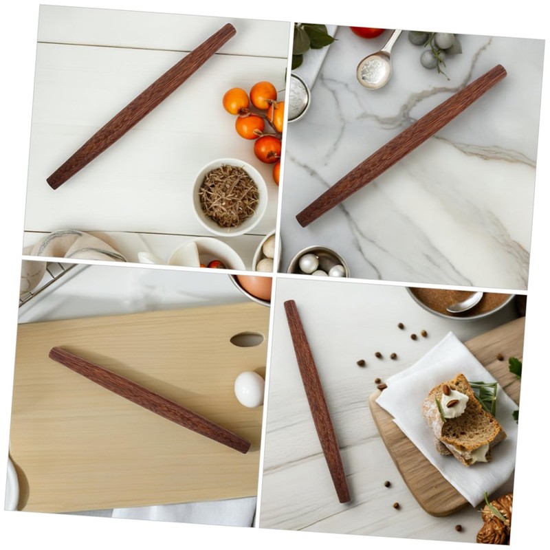 OHPHCALL 2pcs Small Wooden Rolling Pins Nonstick Kitchen Tools for