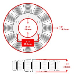 Celox Stator & Gasket for Honda VF1100S V65 Sabre 1984 1985 Magneto