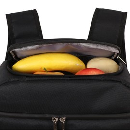 Backpack Cooler Cooler Bag Waterproof Thermal Equipment to Keep Cold Warm Meals and Drinks for the Beach Summer Camping Picnics Hiking (18 Litres Black)