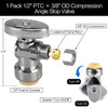 1/2/5/10/20pcs Stop Valves, 1/2" × 3/8" Angle Stop Valve, 1/2"