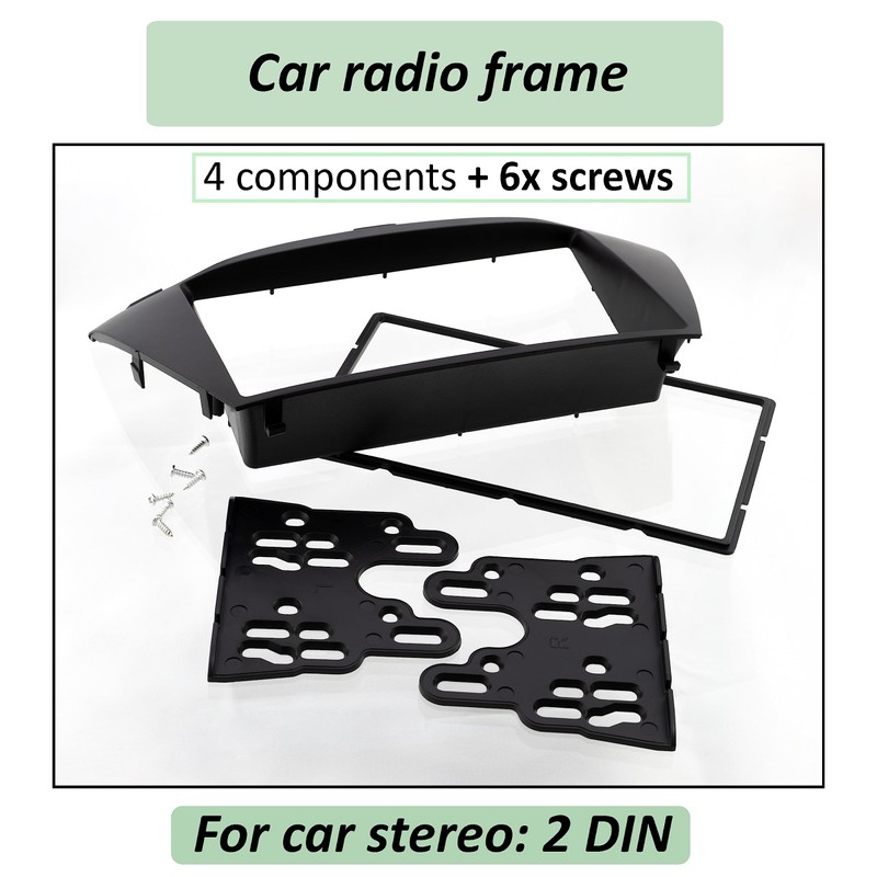 AERZETIX - C42700 - Frame/Front Plate/Adaptor 2-DIN for Car Radio