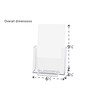 Marketing Holders 6”W Brochure Holder with Business Card Pocket Value