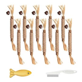 Natural Silvervine Dental Sticks, Silvervine Sticks for Cats, Cat Silver Vine Chewing Stick, Cat Chew Stick for Teeth Cleaning, Scratch and Bite Resis