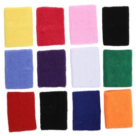 TOVINANNA 12pcs Multi Sweat Absorbing Wrist Protectors for Sports Basketball Wrist Guards for Comfortable Support during Exercise