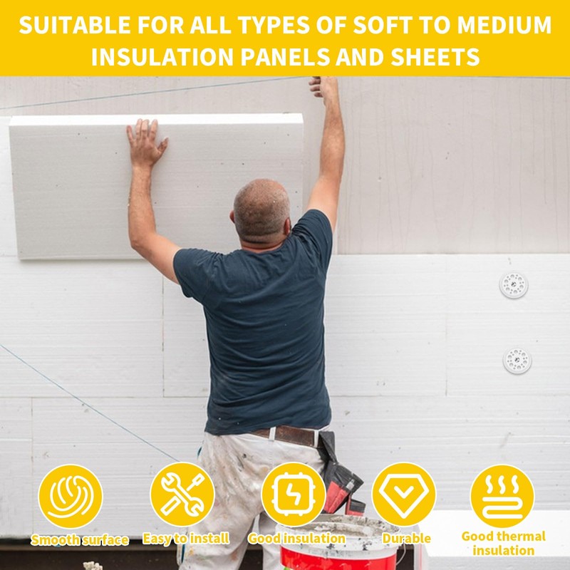 Pack of 200 Plastic Washers Polypropylene Washers 45 mm Insulation