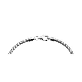 Quadri - 925 silver bracelet - elegant snake chain for men/women, mesh width 3 mm - length 16.50 with extension up to 19 cm | 19 cm | 20 cm | 21.60 cm - certificate made in Italy, Silver