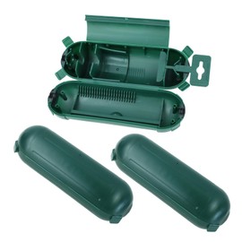 EP 3 Pack Extension Cord Safety Cover - Indoor Outdoor Waterproof Seal Housing for AWG 12/14/16 Cords - Protect Holiday String Lights, Plugs, and Wires - Green