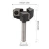 Spoilboard Surfacing Router Bit 8mm Shank 3 Flute 1 1/2