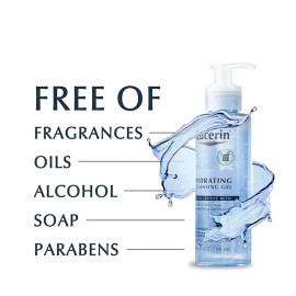 **Eucerin Hydrating Cleansing Gel + Hyaluronic Acid  – 6.8 oz Each – New**