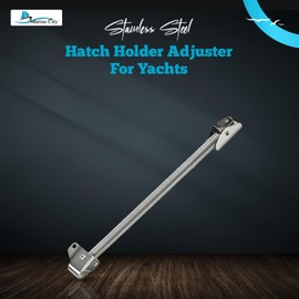 MARINE CITY 304 Stainless Steel Best Grip Hatch Holder Adjuster Lid Support Spring Light Weighted (10-1/4 Inches) for Yachts – Campers – Hatches – Doors (Pack of 1)