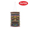 Beistle S54563AZ2 Tiki Paper Lanterns 6 Piece, Multicolored