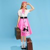 Breathffy 1950s Poodle Skirt Costume Outfit for Women Skirt Scarf