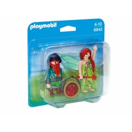 Playmobil 6842 Collectable Elf and Dwarf Duo Pack, Fun Imaginative Role-Play, PlaySets Suitable for Children Ages 4+
