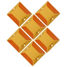 CLISPEED 6 Pieces Reflective Road Markings Driveway Plaster Reflector Optimal Reflectivity for Night Driving Awareness