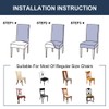 JQinHome High Stretch Removable Washable Chair Seat Protector Cover for