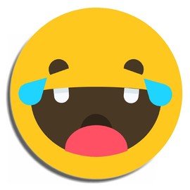 Laughing Cry Face Emoji Sticker Decal Custom Vinyl LOL LMAO Texting Colorful