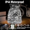 LAMPHOME 100 LED White Fairy Lights Battery Operated, Mini Battery