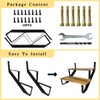 2 Packs Metal Stair Step Stringers, 2 Step Steel Riser