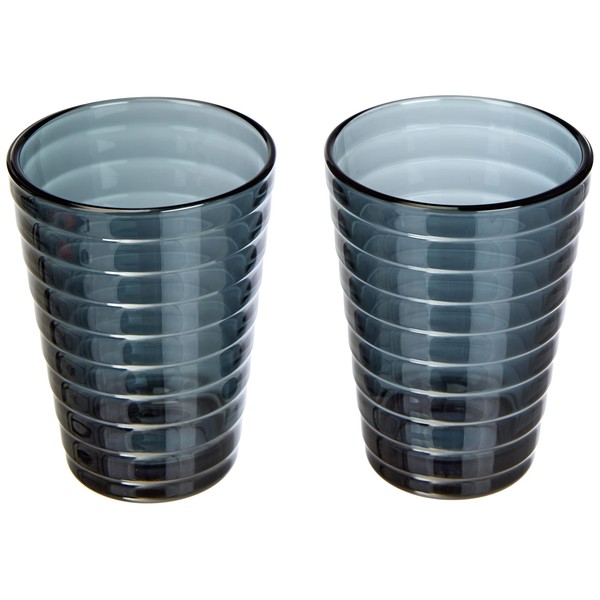 Vasos Set of 2 330 ml Dark Grey