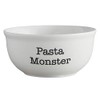 47th & Main White Ceramic Bowl, Medium, Pasta Monster
