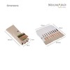 Milward Crochet Hooks Set - Smooth Beech Wood Handles Aluminium