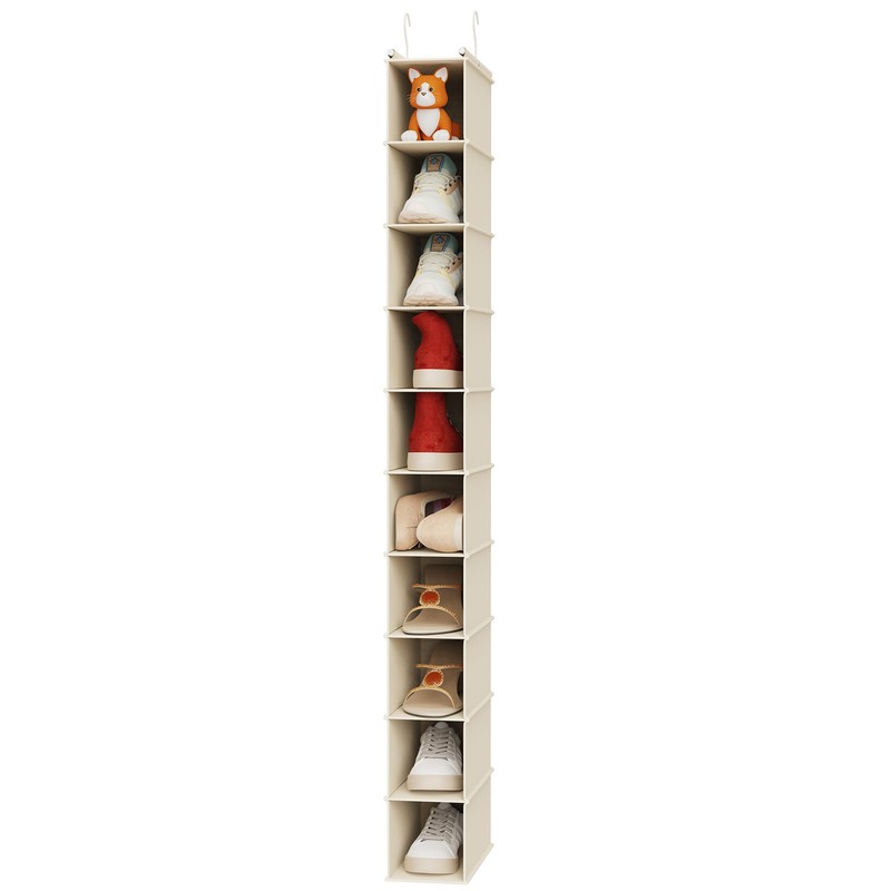 MAX Houser 10-Shelf Hanging Shoe Shelf Organizer, Hanging Shoe Storage