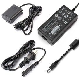 F1TP NP-FW50 Dummy Battery & AC-PW20 Power Adapter Kit for Sony ZV-E10, Continuous Power Supply for Alpha A6000 A6100 A6300 A6400 A6500 A5000 A5100, A7 A7II A7R A7S A7RII A7SII, RX10 II III IV Cameras