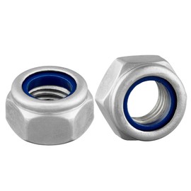 DSM - Locking Nuts M8 - DIN 985/ISO 10511 - A2 Stainless Steel - Pack of 10