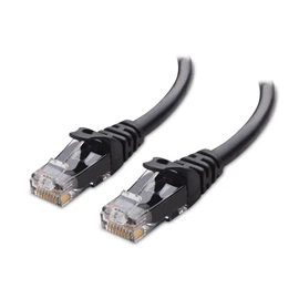 Cable Matters 10Gbps Cable Ethernet largo Cat 6 sin enganches, 13,7 m (cable Cat 6, cable Cat6, cable Internet, cable de red) en negro