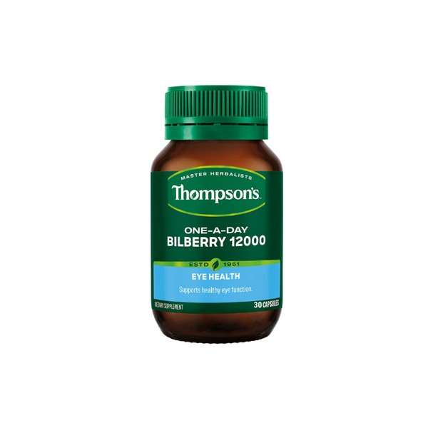 Thompson's Bilberry 12000 One-A-Day - 30 Vege Capsules