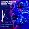 BOBISUKA Clear UV Neon Glow Eyeliner Pen, Invisible Ink White