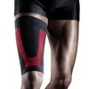 LP Support 271 Powersleeve Kompressions-Oberschenkelbandage - Sport-Bandage, Größe:S, Farbe:schwarz