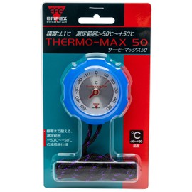 Empex (エンペックス) Thermometer Analog Thermomax50 Limited Color Clear Blue with Neck Strap FG-7356
