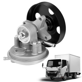 QKVCX Vacuum Pump with Pulley 904-862 Compatible with 1995-2020 Isuzu NPR NPR-HD Gas V8 L96/LQ4 MPI L31/ LQ4 L05 L96 3.0L 3.9L 4.8L 5.2L 5.7L 6.0L Replace 972410351,904-862,97241035,8-97241-035-1