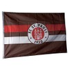 St. Pauli Fahne braun-weiß-rot