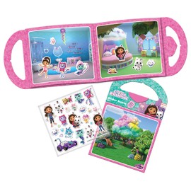 Paper Projects 01.70.29.016 Gabby's Dollhouse Activity Set | Includes 6 Scenes and Around 50 Stickers, 23.5cm x 15cm