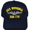 EC USS USS VIRGINIA SSN-774 Hat - NAVY BLUE - Veteran Owned Business