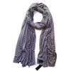 Fluxus Nomad Scarf in Cement Grey Unisex, Oversized Cotton Wrap,