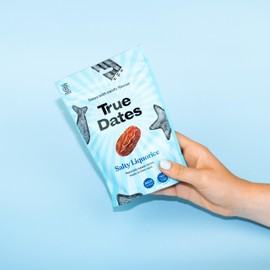 True Dates - Salty Liquorice | Naturally Flavoured Dates | Salty Liquorice Flavour | 100g
