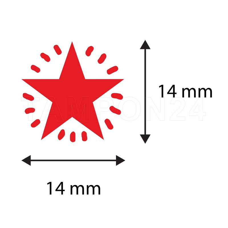 Star Loyalty Card Stamp