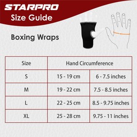 Starpro Padded Boxing Wraps Many Colours Thumb & Loop Boxing Hand Wraps Boxing, Boxing Wraps for Men, Boxing Wraps Women, Boxing Inner Gloves, Boxing Straps Boxing Wraps for Kids Boxing Wraps