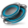 BILIEASY Set of 2 Collapsible Kitchen Colander/Strainer Colander Set, Environmentally